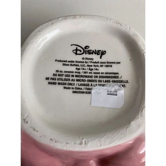 DISNEY STORE Marie The Aristocats Cat Kitten Face Bow Ceramic 3D Mug Cup 20 Oz - Picture 6 of 7